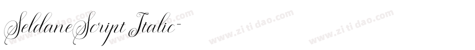 SeldaneScript Italic字体转换